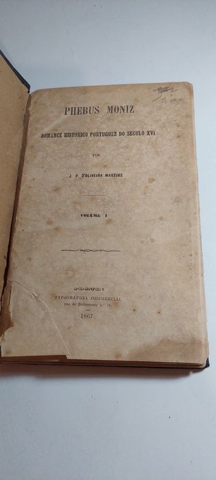 Phebus Moniz - Oliveira Martins (1867, Volume I)