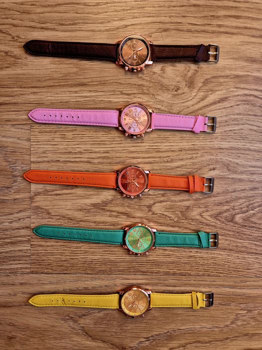 Zegarek damski Geneva elegancki na pasku różne kolory