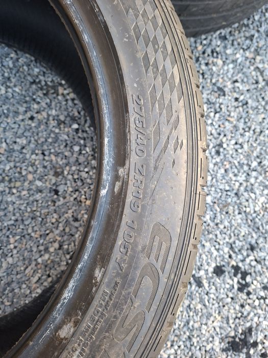 2 opony letnie 275/40/19 bieżnik 6mm