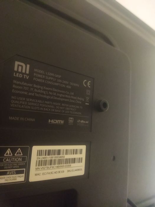 Телевізор xiaomi 32 android