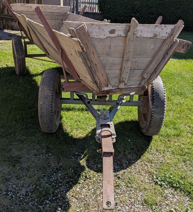 Wóz stalowy, zaczep do traktora, solidny