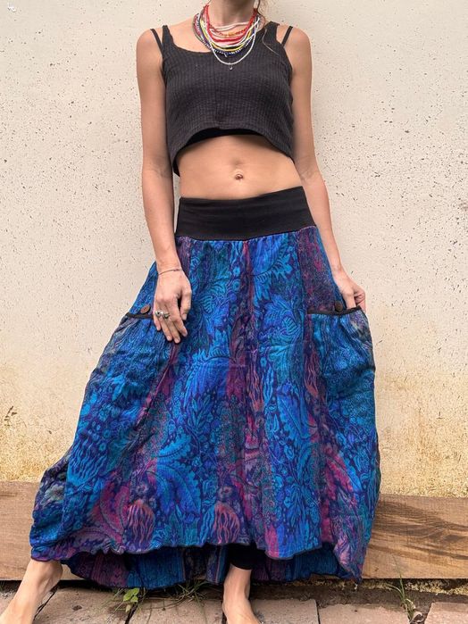 Spódnica długa maxi ciepła