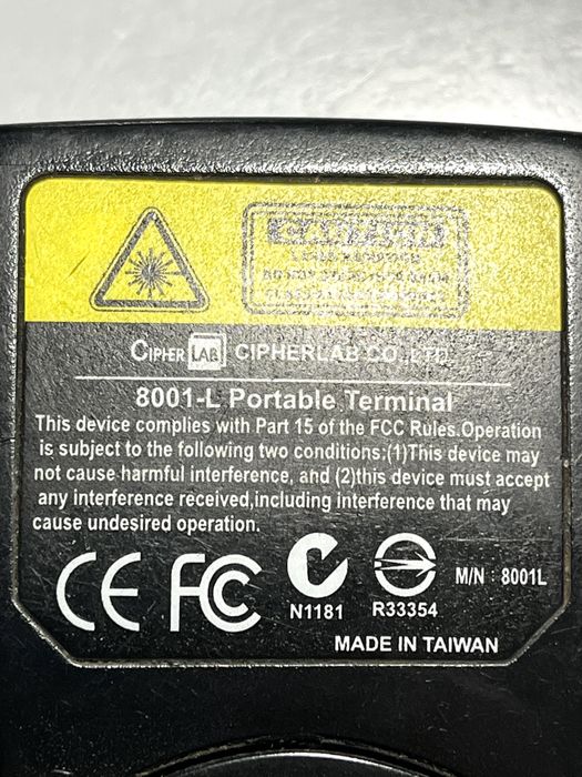 TCД Chipher 8001-L , термінал збору даних