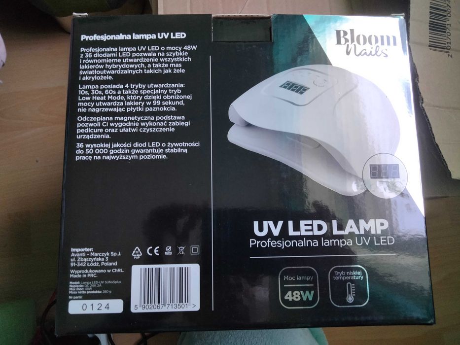 Lampa UV LED Bloom Nails 48W
