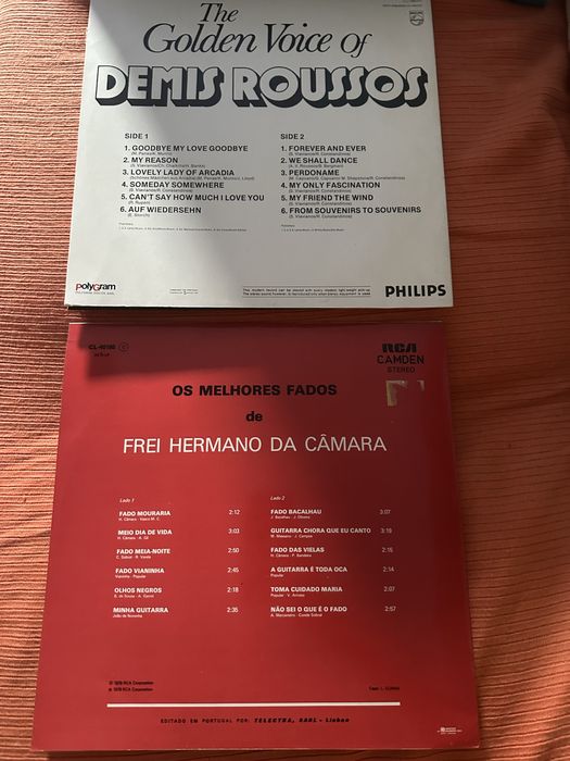 2 Discos Vinil LP – Demis Roussos + Frei Hermano da Câmara