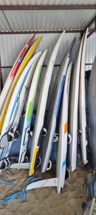 Wyposażenie bazy windsurfing deska żagiel pędnik akcesoria