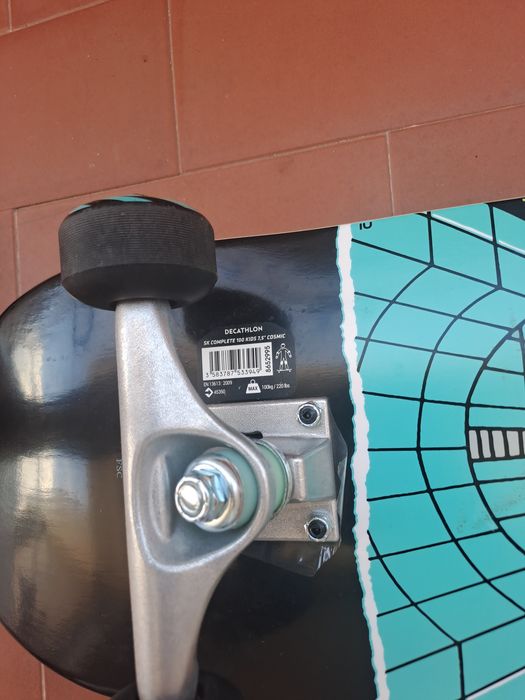 Skate criança 8-12 anos cp100 mid cosmic tamanho 7,6"