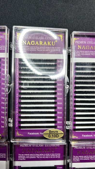 Rzęsy Nagaruku Premium D 0.10 7-12mm