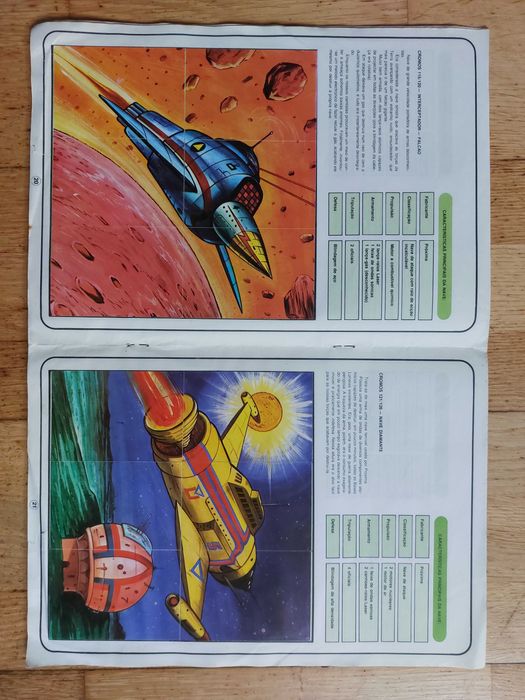 Caderneta de cromos Naves Espaciais 2000 a 2500