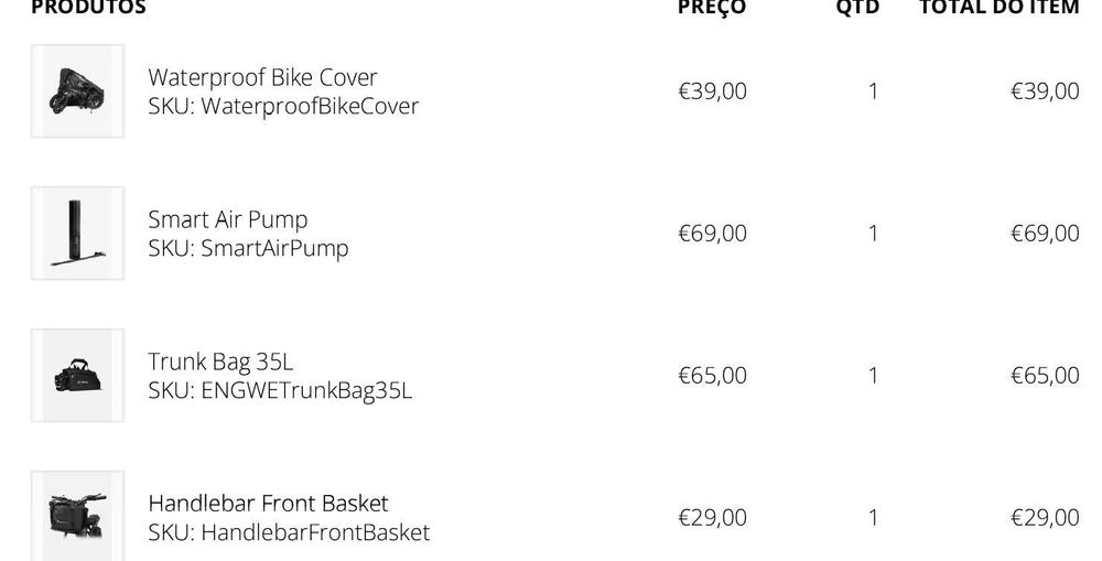 E-Bike Nova,EP-2 3.0 Boost, mais acessórios