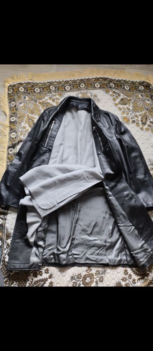 Плащ мужской натуральная кожа