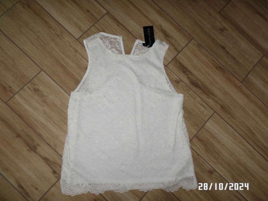 nowa -koronkowa bluzka damska-40-M/L-NEW LOOK