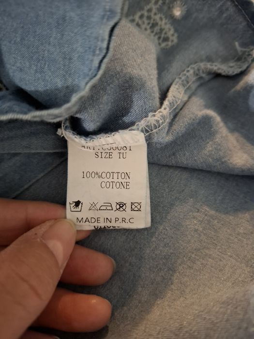 Lamiar nowa koszula a'la jeans w haftowane mandale