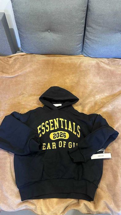 Essentials 2026 Hoodie Black