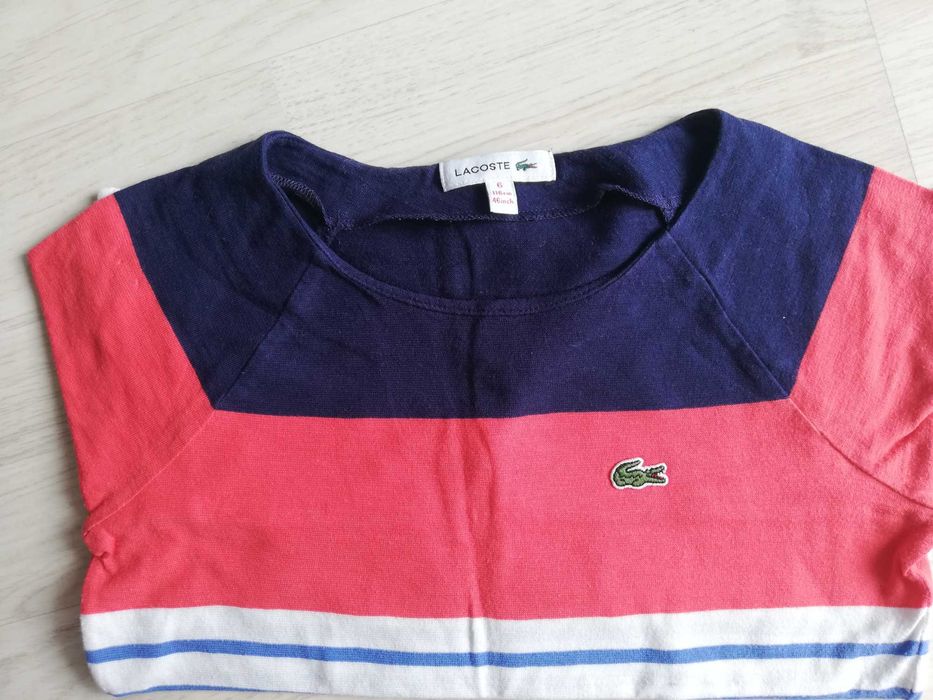 Sweat menina Lacoste 116cm 6A - excelente estado!