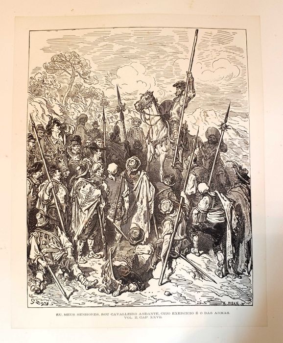 Gravuras Dom Quixote de la Mancha Gustave Doré H. Pisan 1866 17