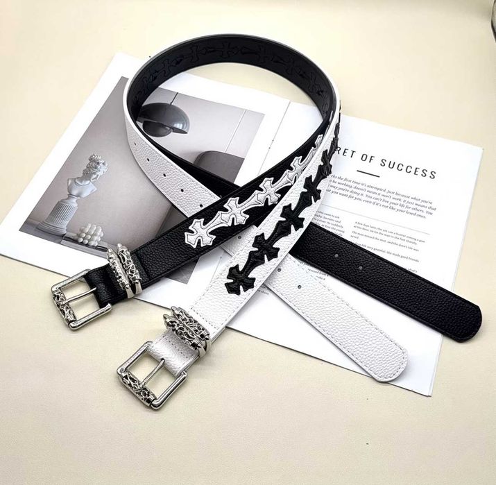 Ремінь Chrome Hearts з Хрестами Пояс Хром Хартс Пасок Хром Хардс