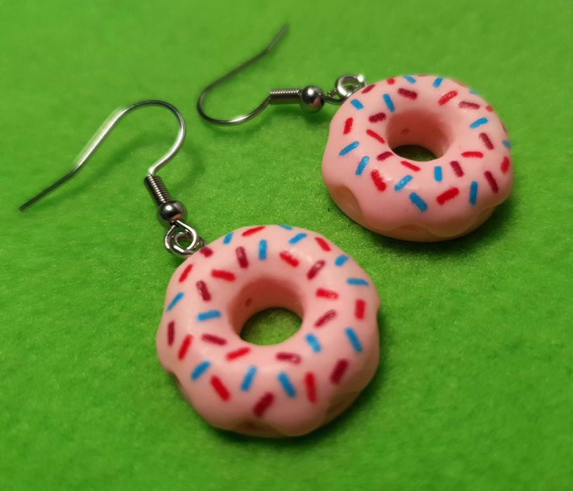 Kolczyki "Donuty z posypką"