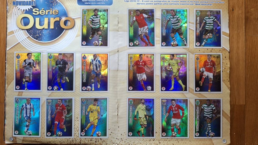 Caderneta Panini Futebol 2016-17 + Euro 2016 Portugal, Completa