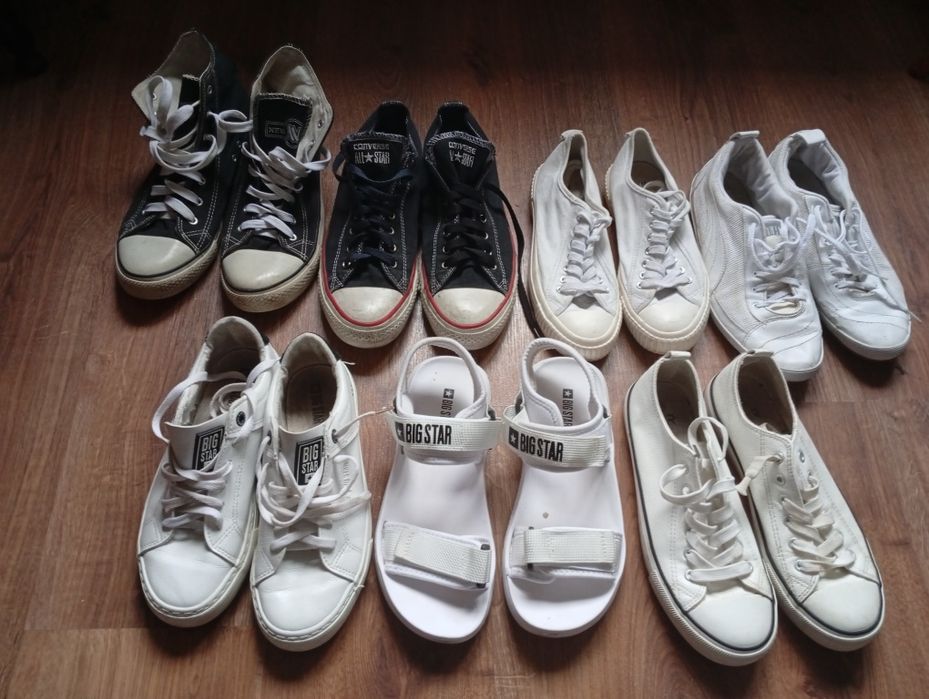 Okazja 7 par trampki Converse Puma H&M Big star