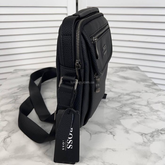 Мужская кожаная сумка барсетка Hugo Boss шкіряна чоловіча: 4 200 грн ...