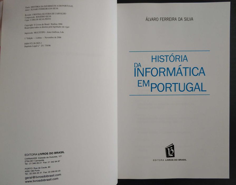 Book "History of Computing in Portugal" - Álvaro Silva64751139348994123