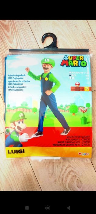 Strój kostium przebranie Luigi Mario Nintendo