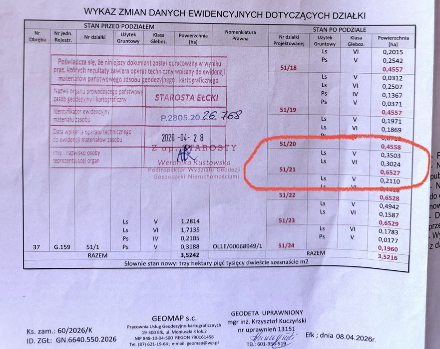 Sprzedam dzialkę leśną w m. Przykopka k. Ełku idealna na rekreacyjną