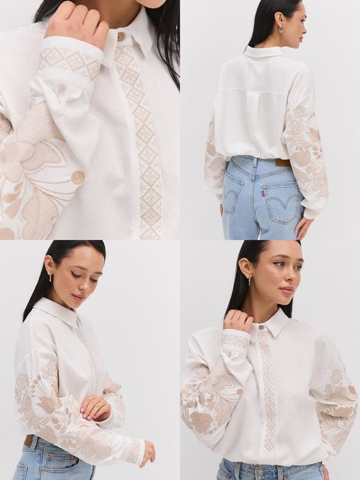 Модна вишиванка. Сучасна вишита сорочка. 4кольори!