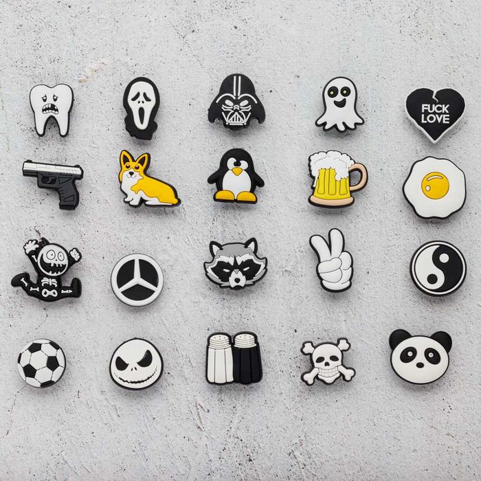 Джибітси / jibbitz для кроксів «Набір №20/11 — 20 шт.»