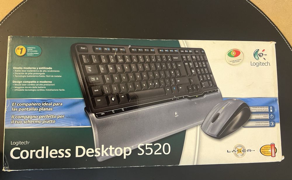 Rato e teclado sem fio Logitec S520