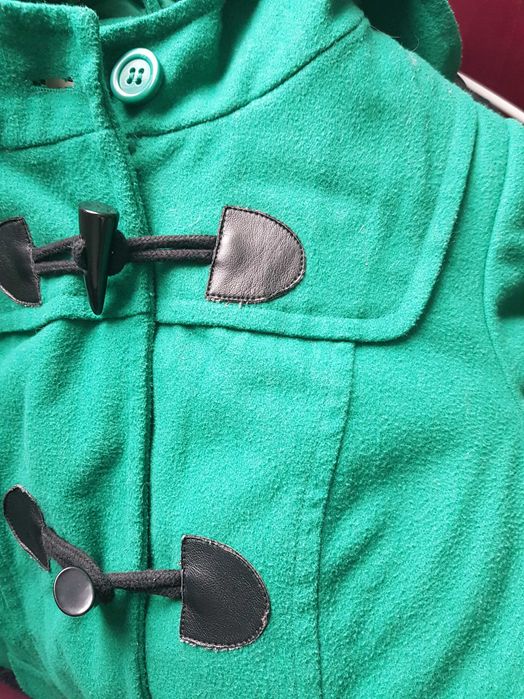 Zielony płaszcz przejściowy Only