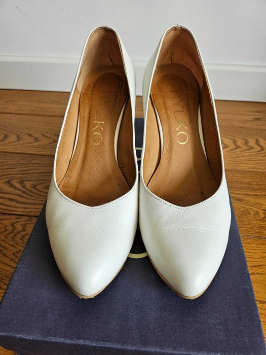 Buty ślubne Ryłko, białe rozmiar 38