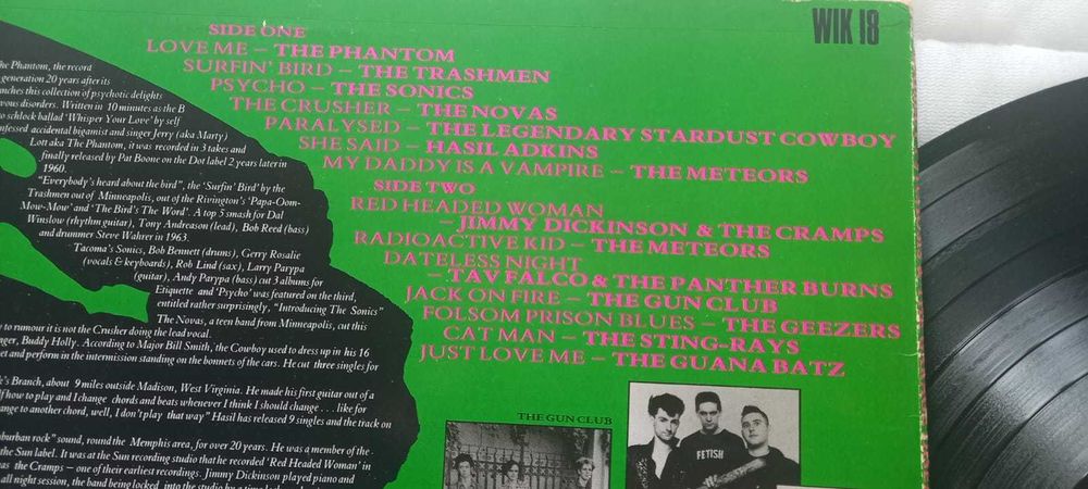 Varios ‎– Rockabilly Psychosis And The Garage Disease LP 1984