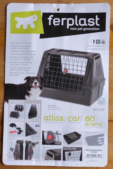 Caixa de transporte para cães - Ferplast Atlas 80 Scenic
