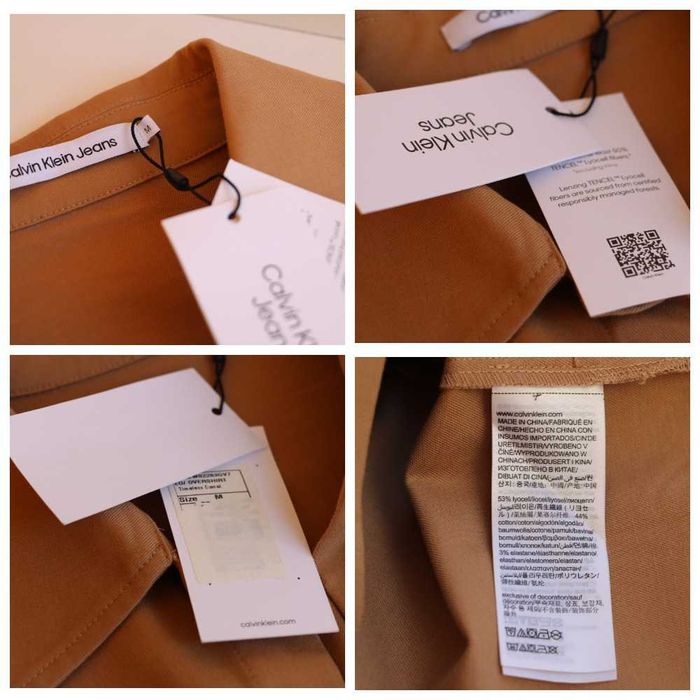 Рубашка Calvin Klein Jeans женская оверсайз, р. М, Новая