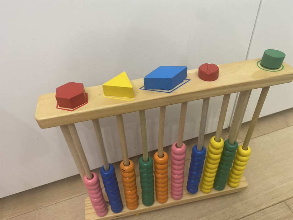 Дитяча розвиваюча рахівниця деревʼяна сортер