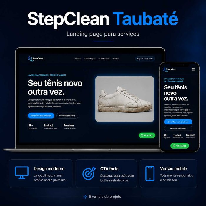 Criação de Sites Profissionais para Pequenos Negócios — desde 150€