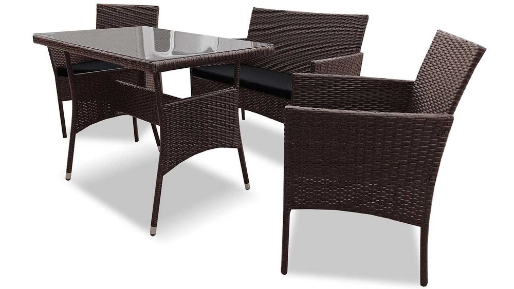 ХІТ‼️Садові меблі | Стандарт Коричневі комплект ротанг