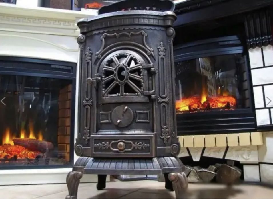 Печка чугунная Ingrid Koza Буржуйка камин топка! Піч камін пічка Bonro