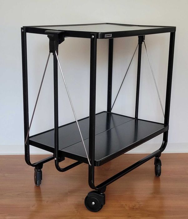Barek wózek do serwowania niemieckiej firmy Leifheit czarny metalowy