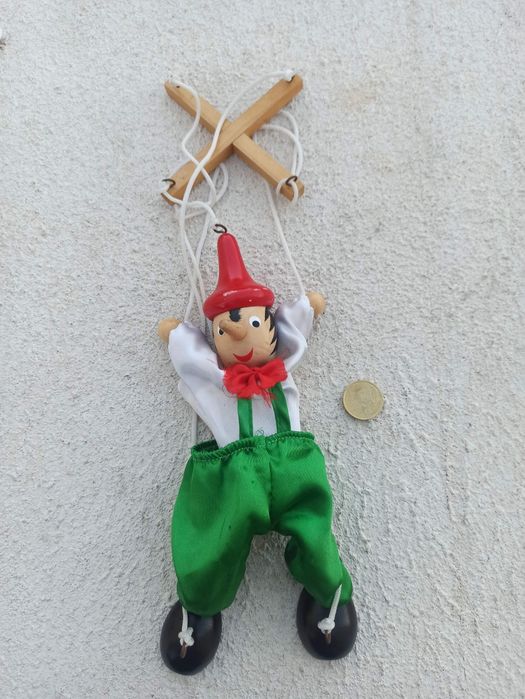 Fantoche marionete Pinóquio madeira
