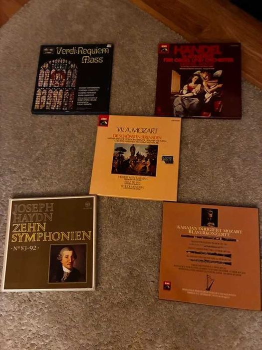 Zestaw 5 boxów winylowych: Haydn, Mozart, Händel, Verdi (17 LP)