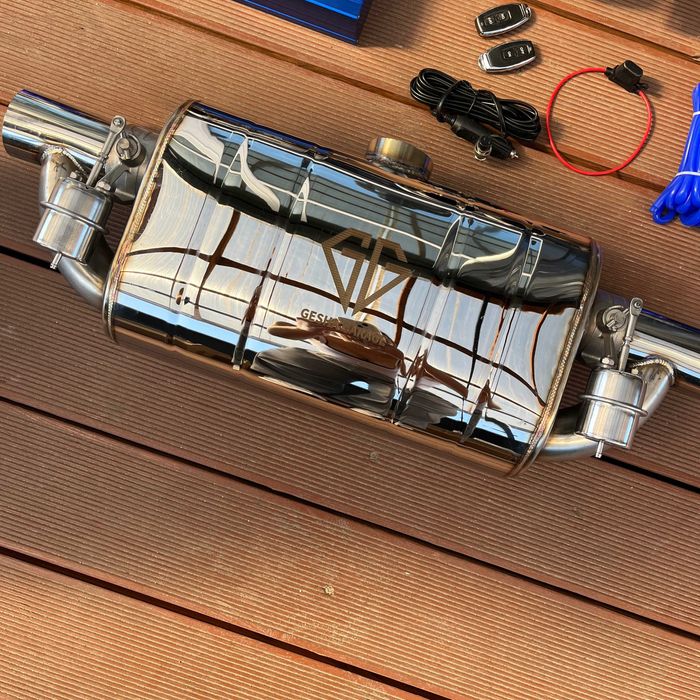 Электрическая вакуумная заслонка на выхлоп БМВ Ауди Мерседес Порше