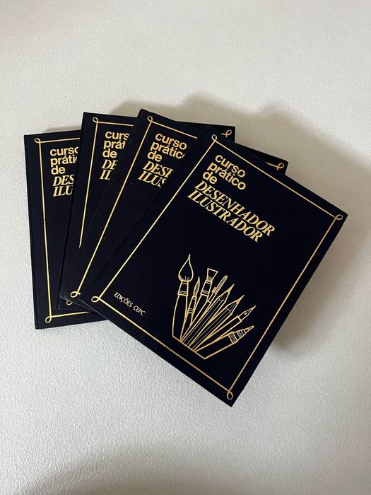 Conjunto livros - curso pratico de desenhor ilustrador
