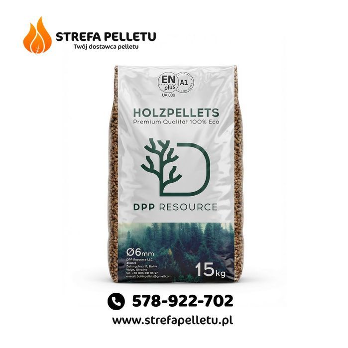 Pellet DPP Resources iglasty - sosnowy | 6mm certyfikowany A1 | Transport