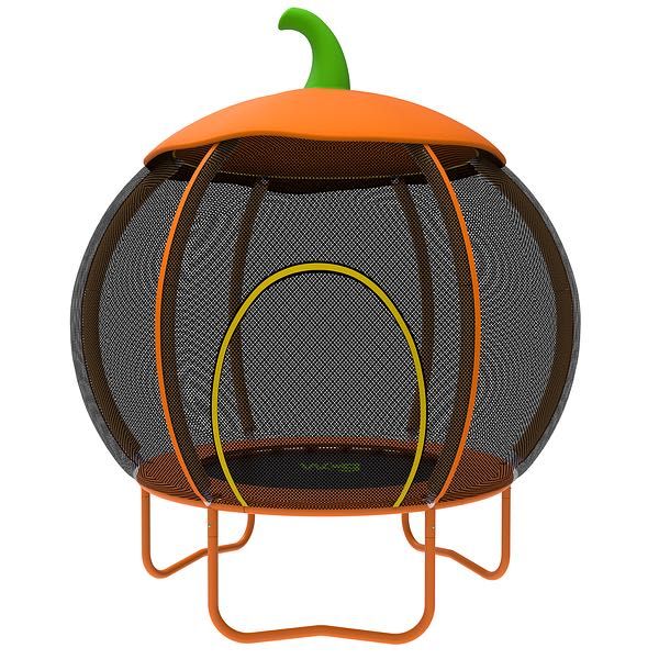 Дитячий батут із захисною сіткою WCG Pumpkin