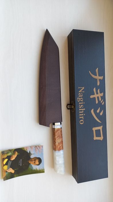 Преміальні японські кухонні ножі Nagishiro — Накирі та Кіріцуке VG-10