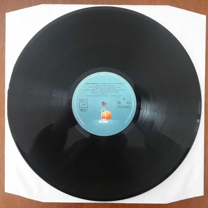 Steve Winwood disco de vinil "Talking back To The Night"