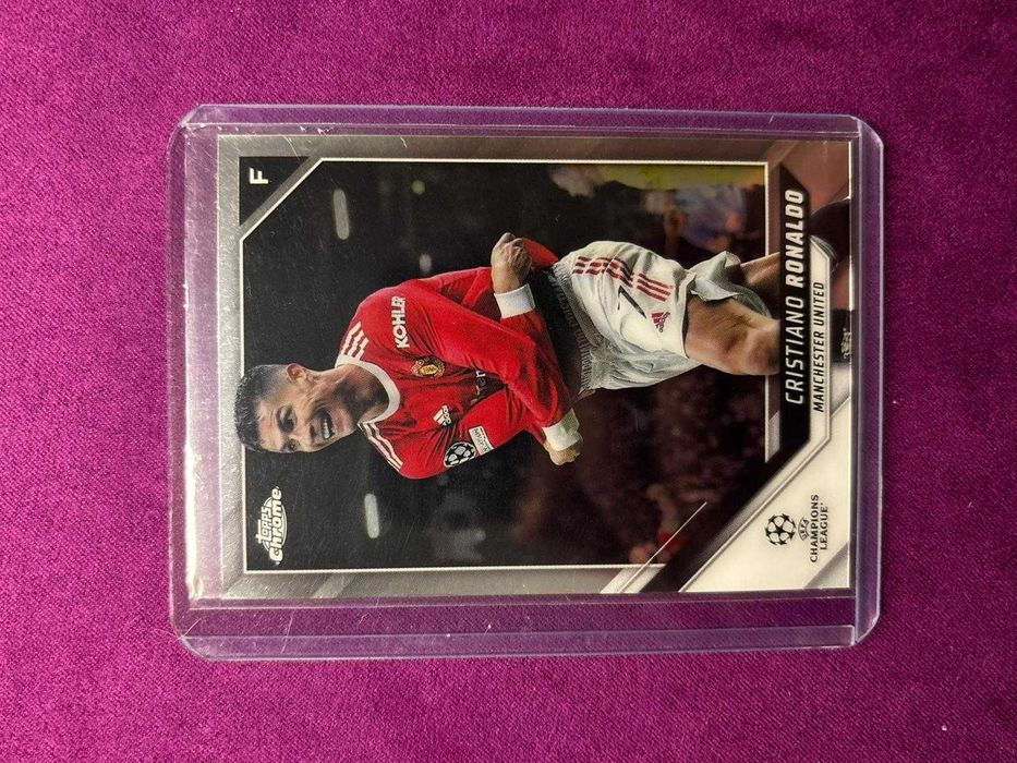 Card Cristiano Ronaldo Topps Chrome 2022 Manchester United